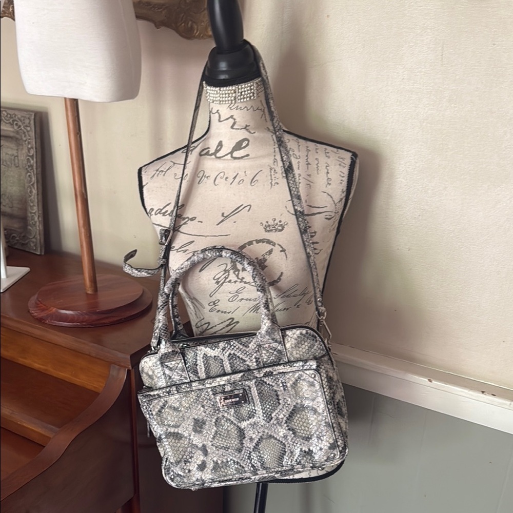 Chic Snake Print Handbag